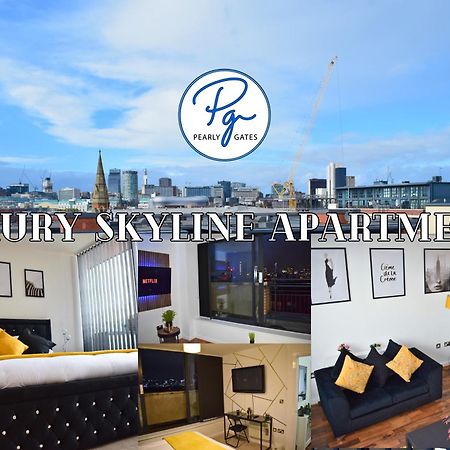 Penthouse - Amazing City Skyline Views - Balcony - Free Extra 2 Hours - Free Parking - Utilita Arena - Bullring Shopping - New St Station- Super King Size Bed 버밍엄 외부 사진